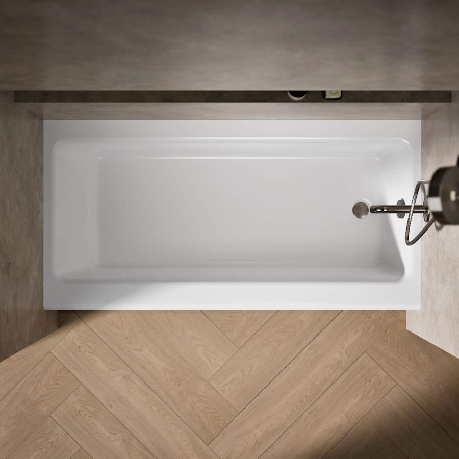 Bellwether Bath Tub 60" L x 30 1/4" W Cast Iron Soaking for Three Wall Alcove Installations with Integral Apron and Right Drain - migkiqrsrmpfkqhmdy82@2x.jpg