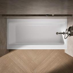 Bellwether Bath Tub 60" L x 30 1/4" W Cast Iron Soaking for Three Wall Alcove Installations with Integral Apron and Right Drain - migkiqrsrmpfkqhmdy82@2x.jpg