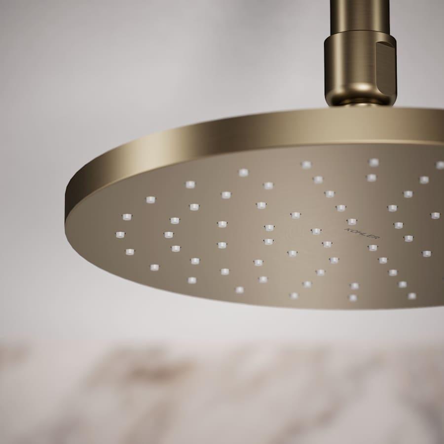 Contemporary Round 8" Single Function 2.5 GPM Rainhead with MasterClean Sprayface and Katalyst Air-Induction Technology - miuzvry4llyeowdyeuth@2x.jpg