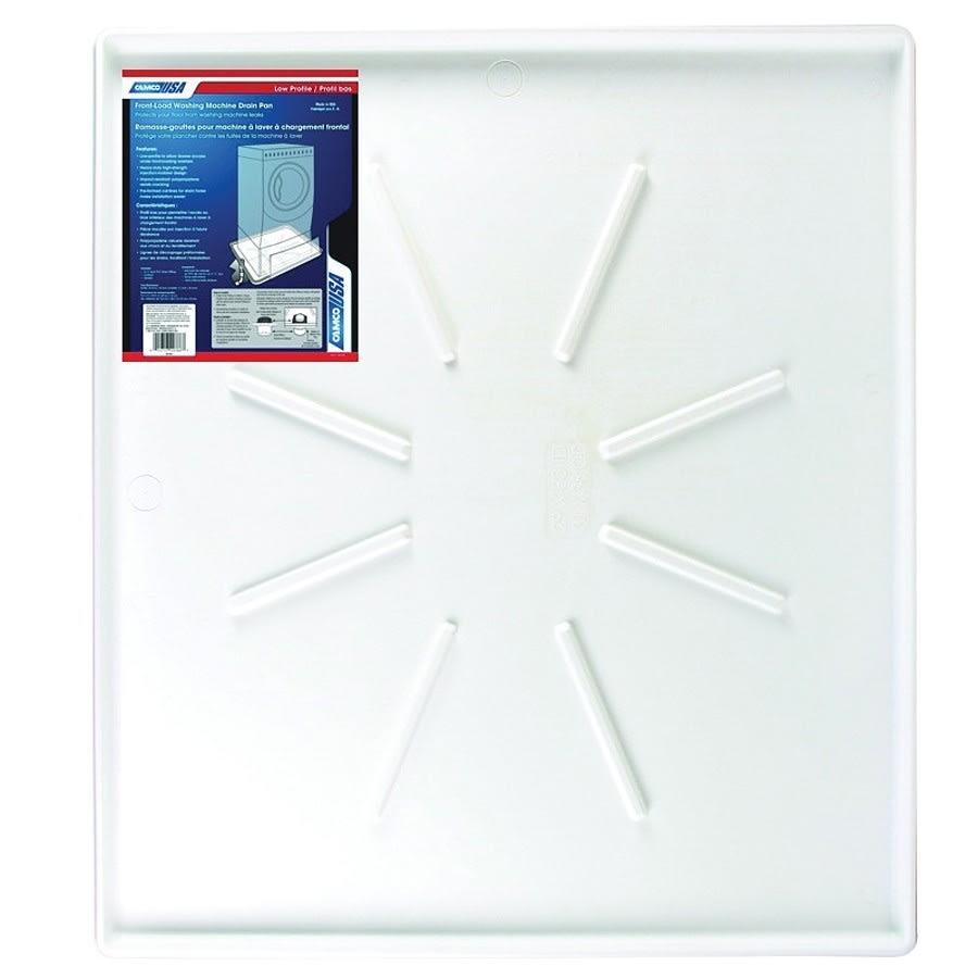 Low Profile Washing Machine Drain Pan, Polypropylene, Matte White - mjzjmx2wsdtddqxwgebm@2x.jpg