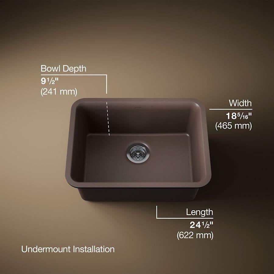 Cairn 24-1/2" Undermount Single Bowl Neoroc Granite Composite Kitchen Sink with Bottom Sink Rack - mlohtzkaxkjzcgw3bv6a@2x.jpg