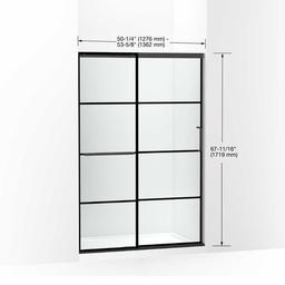 Elate 70-1/2" High x 53-5/8" Wide Sliding Framed Shower Door with Clear Decorative Grid Glass - mn8pr2iz4xdiuawp3z7c_x500.jpg