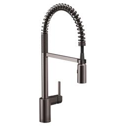Align 1.5 GPM Single Hole Pre-Rinse Pull Down Kitchen Faucet with Power Boost - moen-5923bls-9170648@2x.jpg