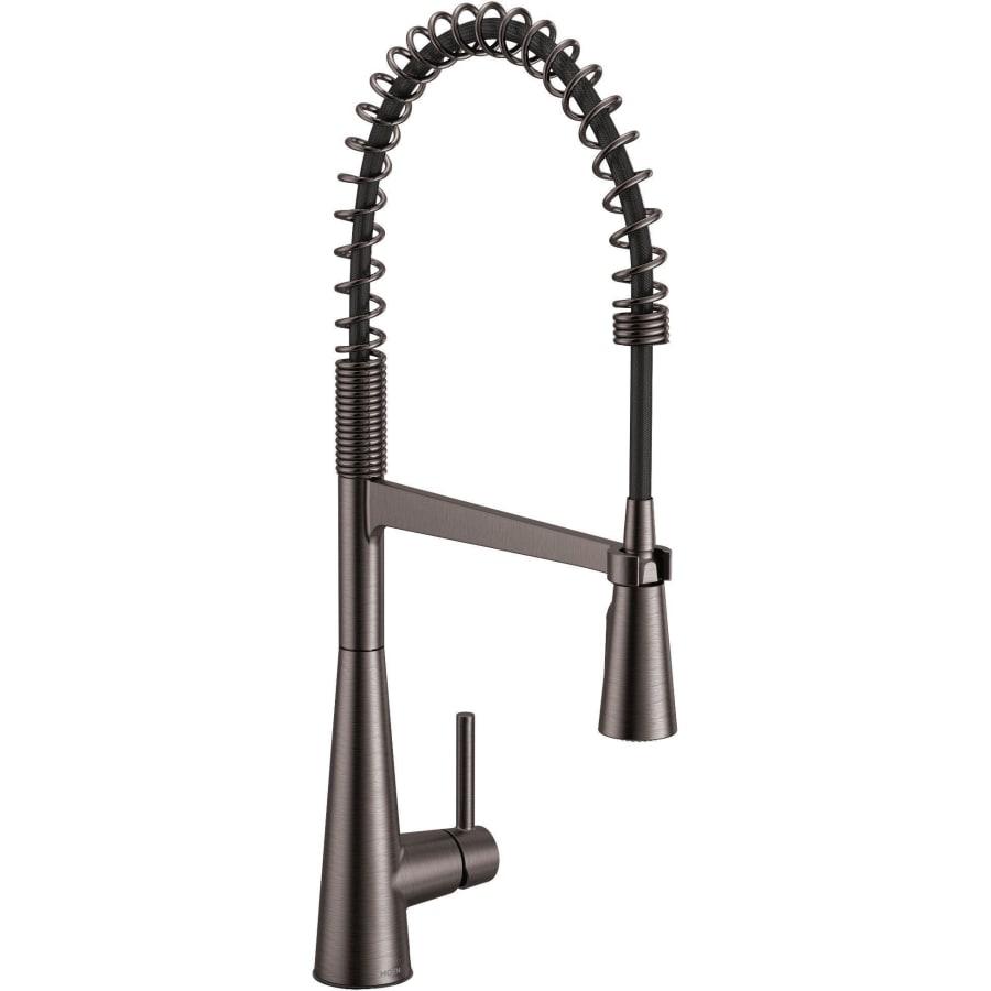 Sleek 1.5 GPM Single Hole Pre-Rinse Pull Down Kitchen Faucet with Power Boost - moen-5925bls-8368646@2x.jpg
