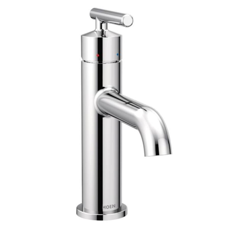 Gibson 1.2 GPM Single Hole Bathroom Sink Faucet with Pop-Up Drain Assembly - moen-6145@2x.jpg