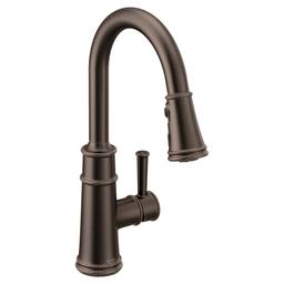 Belfield 1.5 GPM One-Handle High Arc Pulldown Kitchen Faucet with PowerBoost Technology - moen-7260orb-3313257@2x.jpg
