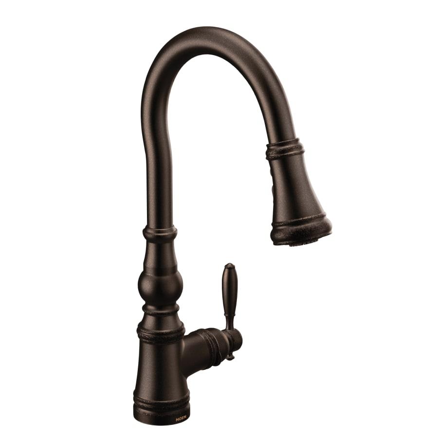 Weymouth 1.5 GPM Single Hole Pull Down Kitchen Faucet with Duralast Cartridge and Reflex, PowerBoost, and Duralock Technologies - moen-s73004orb-5557978@2x.jpg