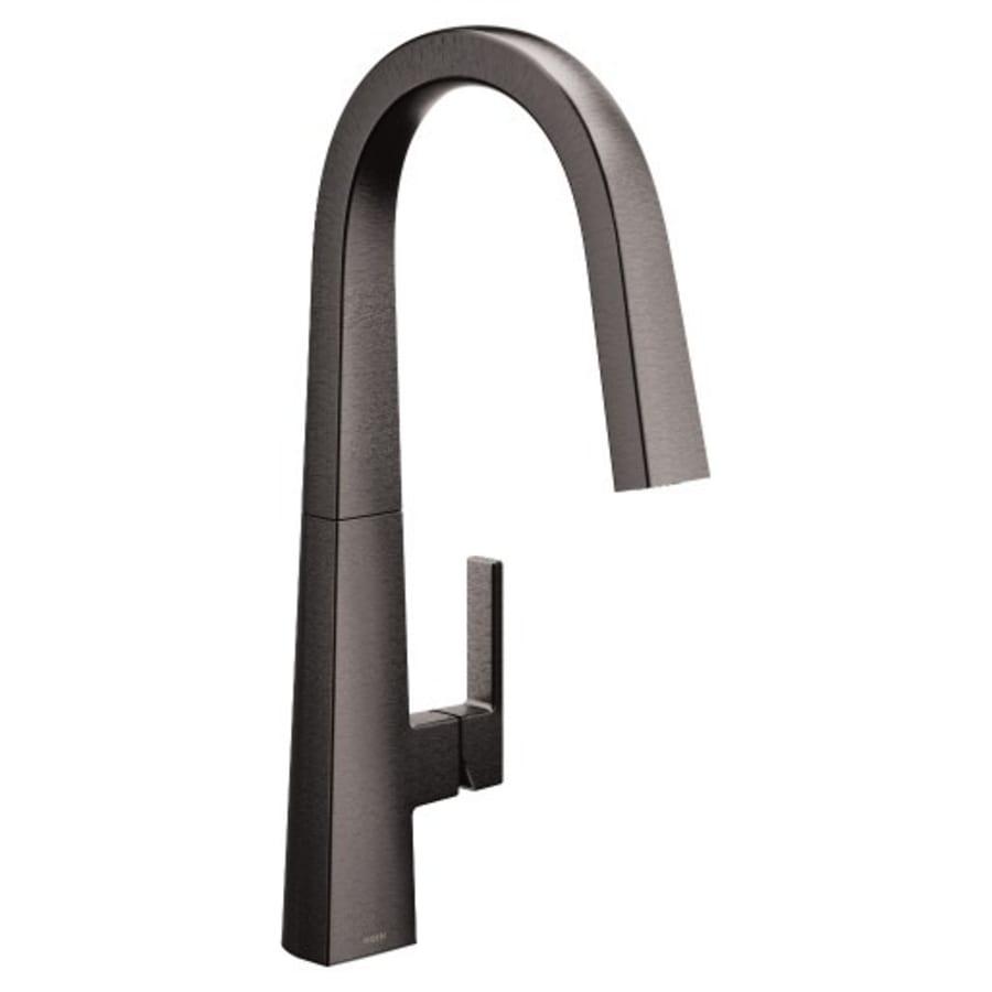 Nio 1.5 GPM Deck Mounted Pull Down Kitchen Faucet with Power Clean, Duralock, Duralast, and Reflex Technology - moen-s75005bls@2x.jpg
