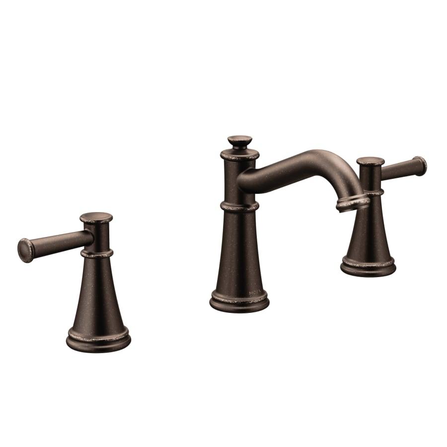 Belfield 1.2 GPM Widespread Bathroom Faucet - Includes Metal Pop-Up Drain Assembly - moen-t6405orb-9@2x.jpg