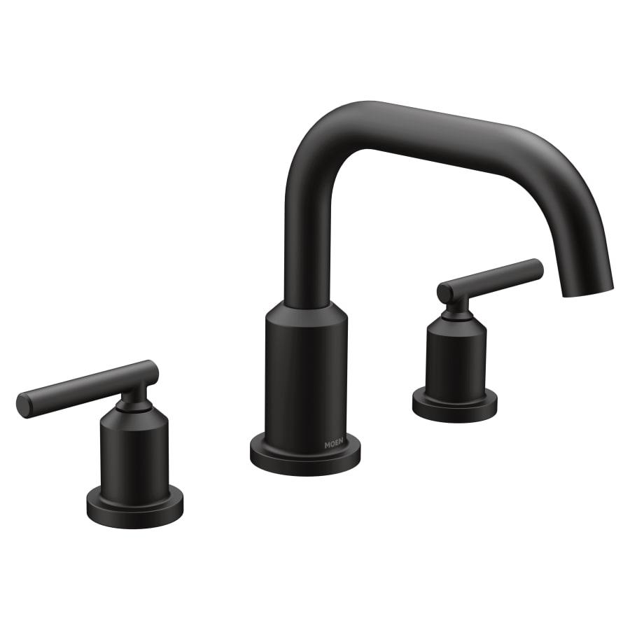 Gibson Widespread Deck Mounted Roman Tub Filler Trim with Two Handles - Less Rough In Valve - moen-t961bl-5131189@2x.jpg