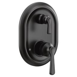 Colinet 2 Function Pressure Balanced Valve Trim Only with Double Lever Handle, Integrated Diverter - Less Rough In - moen-uts9211bl-6689417@2x.jpg