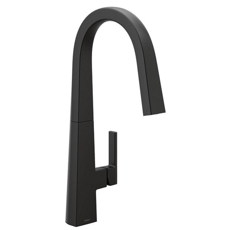 Nio 1.5 GPM Deck Mounted Pull Down Kitchen Faucet with Power Clean, Duralock, Duralast, and Reflex Technology - moen_s75005bl@2x.jpg