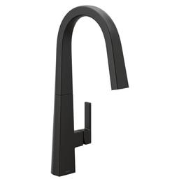 Nio 1.5 GPM Deck Mounted Pull Down Kitchen Faucet with Power Clean, Duralock, Duralast, and Reflex Technology - moen_s75005bl@2x.jpg