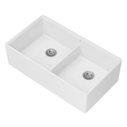 Etre 35-3/4" Farmhouse, Undermount Double Basin Fireclay Kitchen Sink with Basin Rack, and Basket Strainer - moxne9mlnyaupcz9uapu_x500.jpg