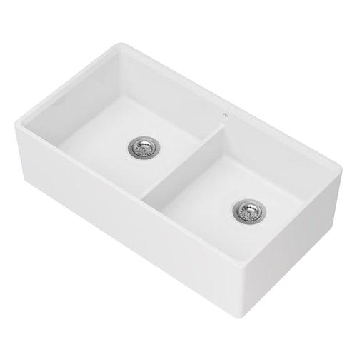 Etre 35-3/4" Farmhouse, Undermount Double Basin Fireclay Kitchen Sink with Basin Rack, and Basket Strainer - moxne9mlnyaupcz9uapu_x500.jpg