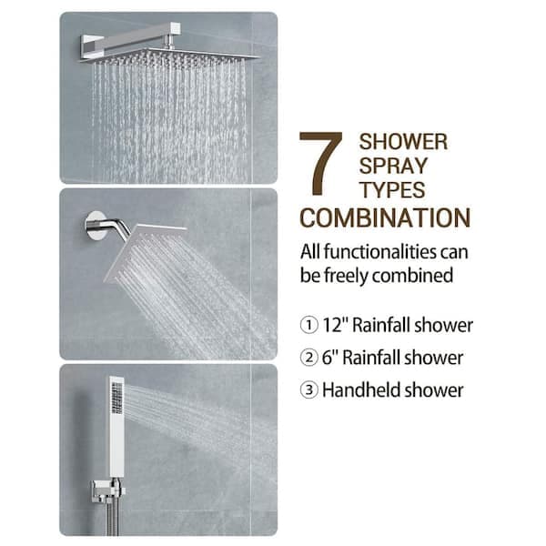 YAWWALK Thermostatic 7-Spray 12 in. and 6 in. Wall Mount Shower System with Hand Shower 2.5 GPM in Chrome(Valve Included) CR1-S003A-12CI-1 - mpjigdwjskazjef8v5oi@2x.jpg