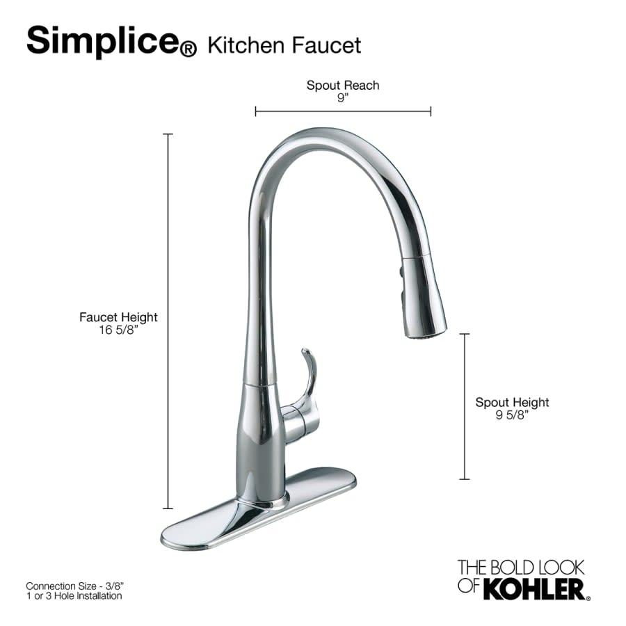 Simplice 1.5 GPM Single Hole Pull Down Kitchen Faucet - Includes Escutcheon - mpuoikr1w8qzf168dfva@2x.jpg