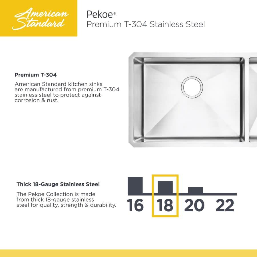 Pekoe 35" Double Basin Stainless Steel Kitchen Sink for Undermount Installations - Drains Included - mqfvmmvkxfia739ugecp@2x.jpg