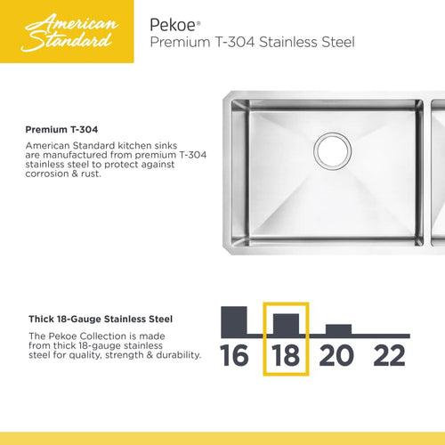 Pekoe 35" Double Basin Stainless Steel Kitchen Sink for Undermount Installations - Drains Included - mqfvmmvkxfia739ugecp_x500.jpg