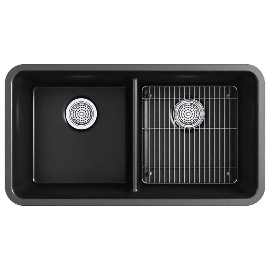 Cairn 33-1/2" Undermount Double Equal Bowl Neoroc Granite Composite Kitchen Sink with Right Sink Rack Included - mrqutoacbvrkvuc5sx9f@2x.jpg