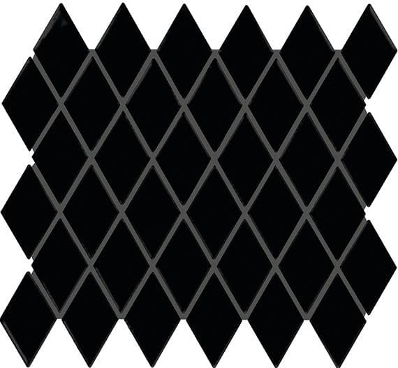 Color Story Mosaics Matte Black Hexagon 1.5X1.5 Matte