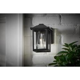 1-Light 7 in. Black Hardwired Classic Outdoor Wall Light Lantern Sconce with Clear Glass - msnyv2g3rksuktxgvi3h@2x.jpg