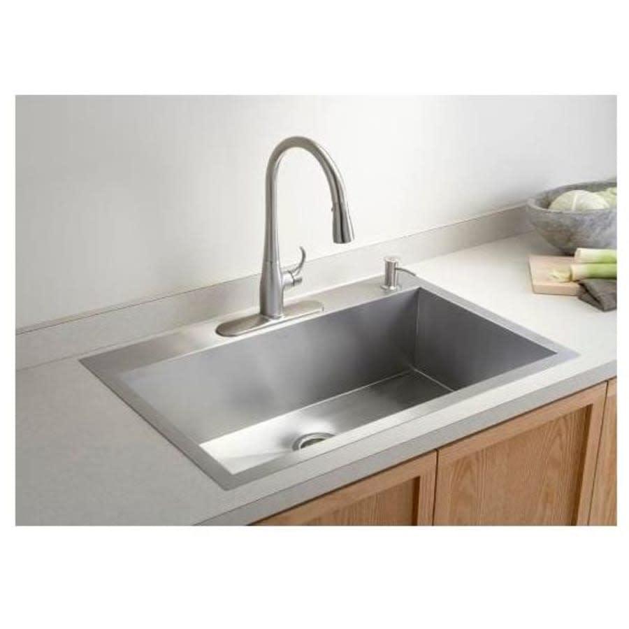 Vault 33" Single Basin Drop-In / Under-Mount 18-Gauge Stainless Steel Kitchen Sink with SilentShield - Basin Rack Included - msou2n1kqju7umun5mom@2x.jpg