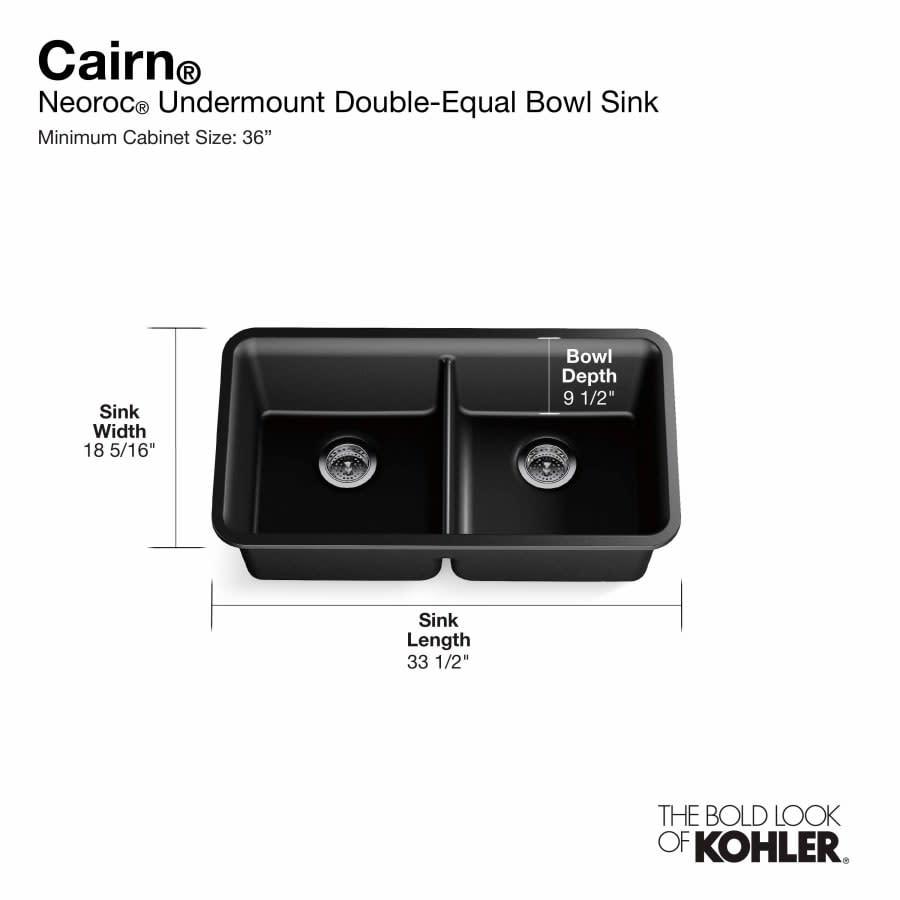 Cairn 33-1/2" Undermount Double Equal Bowl Neoroc Granite Composite Kitchen Sink with Right Sink Rack Included - msy2rcdochb9y8xcjjjp@2x.jpg