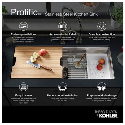 Prolific 44" Undermount Single Bowl Stainless Steel Kitchen Sink with Accessories Included - mtdph1axhqel0o1vkxsx_x500.jpg