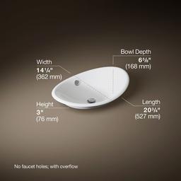 Iron Plains 20-3/4"L Enameled Cast Iron Wading Pool Oval Bathroom Sink with Overflow and White Painted Underside - muiejv4ailjqetmpczj9@2x.jpg