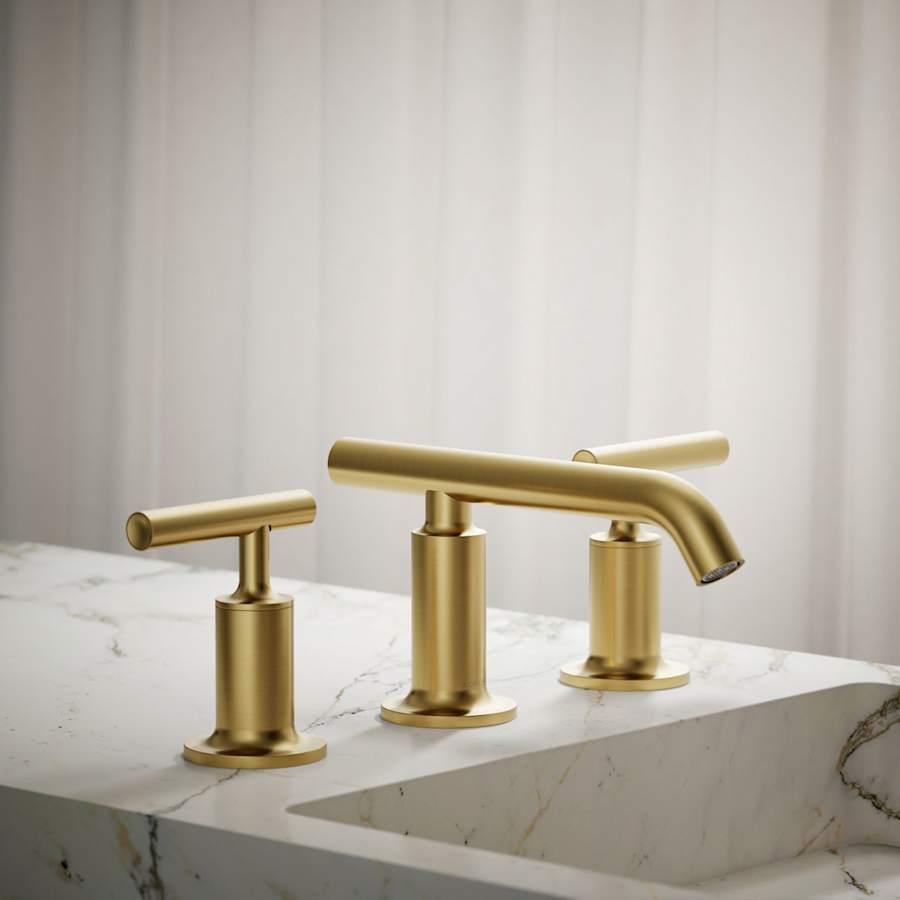 Purist 1.2 GPM Widespread Bathroom Faucet with Pop-Up Drain Assembly
