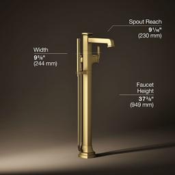 Riff Floor Mounted Tub Filler with Built-In Diverter - Includes Hand Shower - mycobtgeqjagheincywy@2x.jpg