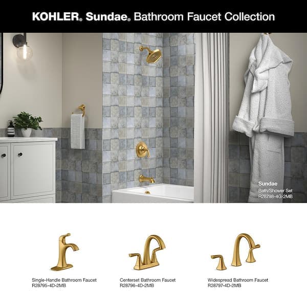 KOHLER Sundae Single-Handle 3-Spray Tub and Shower Faucet 1.75 GPM in Vibrant Brushed Moderne Brass (Valve Included) R28798-4G-2MB - mzsgp4dxcznsx9o1juzr@2x.jpg
