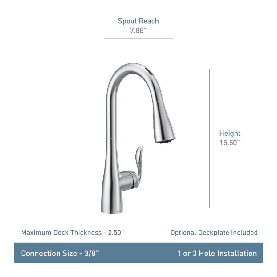 Arbor Smart Faucet 1.5 GPM Single Hole Pull Down Kitchen Faucet with Voice Control - n39o6806lxc6p2ihth5w@2x.jpg