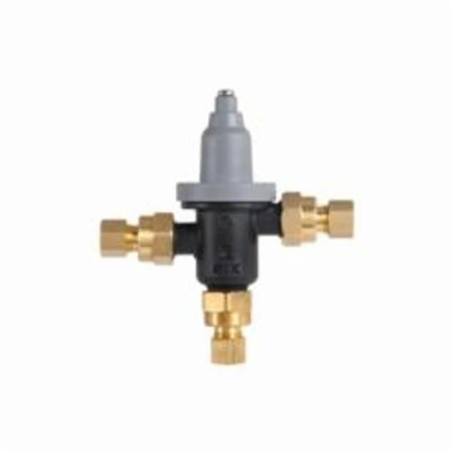 Navigator® Mixing Valve, 3/8 in, Comp, Glass Filled Polysulfone, Black
