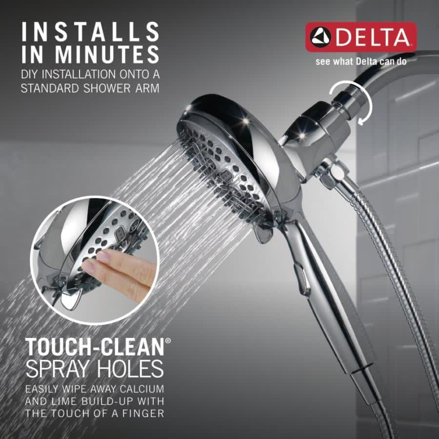 Universal Showering 1.75 GPM Multi Function Hand Shower Package with SureDock Integrated Shower Arm holder - Limited Lifetime Warranty - n6nbudg9ato6e5ulubhn@2x.jpg