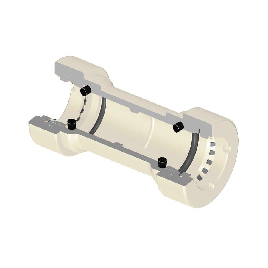 Coupling, 3/4 in, GripLoc™ Socket, SCH 40/STD, CPVC