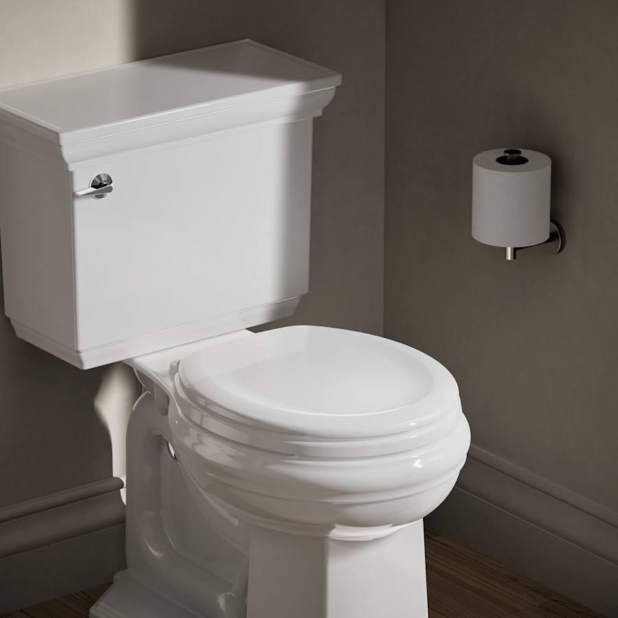 Stonewood Round Closed-Front Toilet Seat with Soft Close