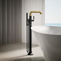 Tone Floor Mounted Tub Filler with Built-In Diverter - Includes Hand Shower - nbgsu6ckvbkas1s8x3me@2x.jpg