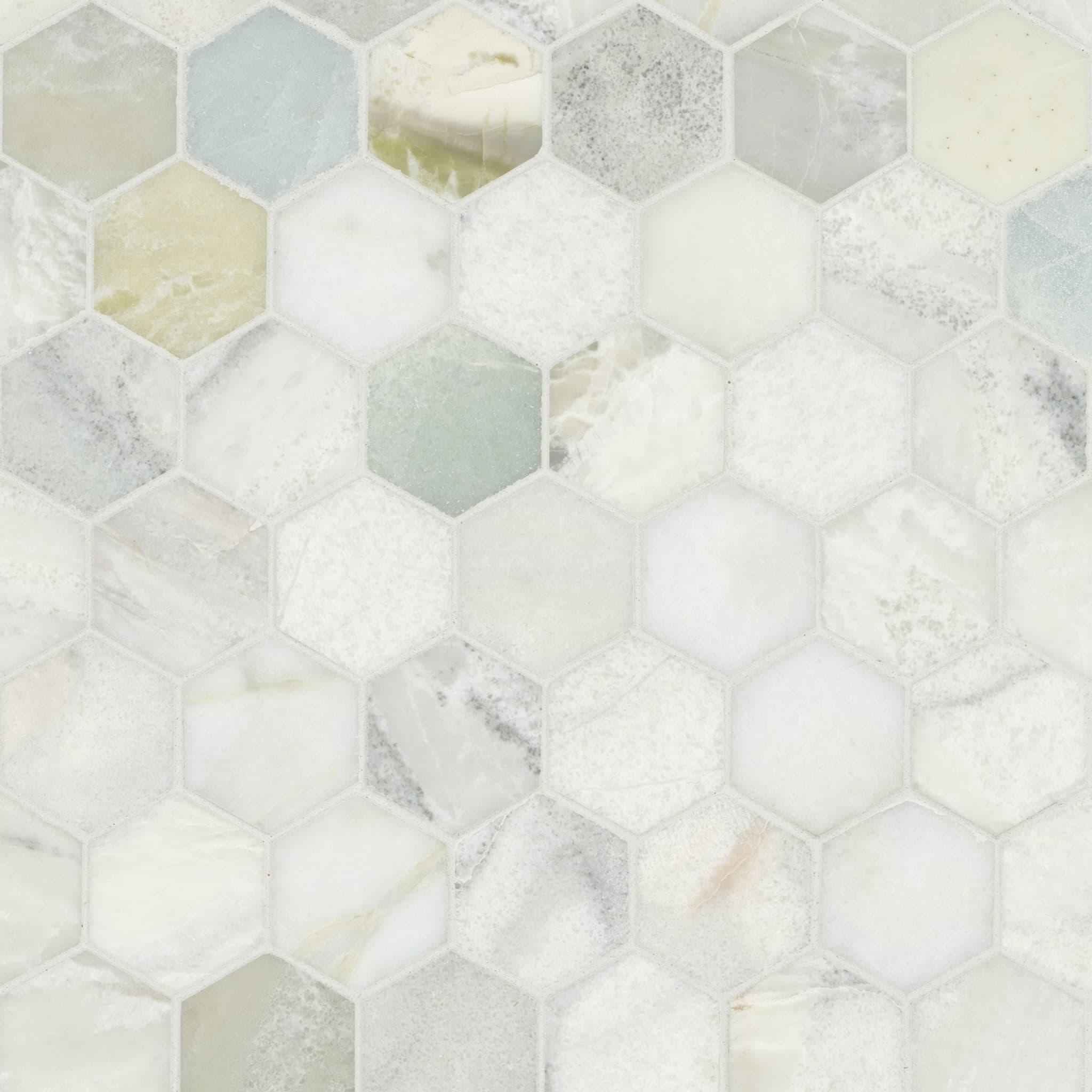 Cloudland 2" Hexagon Polished
