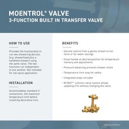 Double Handle Moentrol Pressure Balanced with Volume Control and Integrated Diverter Valve Trim from the Kingsley Collection (Less Valve) - nebuv0xbjjggae3dqjxg@2x.jpg