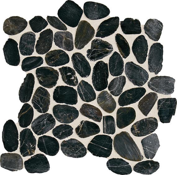 Decorative Accents Black River River Pebble Irregular Shape