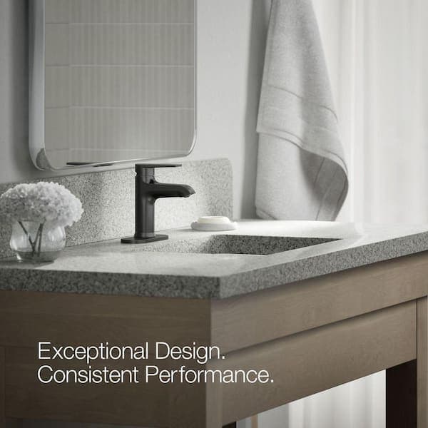 KOHLER Hint Single Hole 1.2 GPM Single-Handle Bathroom Sink Faucet in Matte Black 97061-4-BL - ni0sy7lcojyhj89o4d5c@2x.jpg