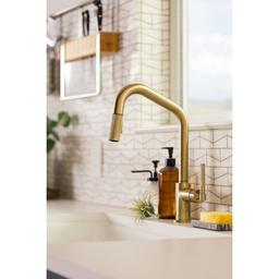 Litze Single Handle Angled Spout Pull Down Kitchen Faucet with Knurled Handle - Limited Lifetime Warranty - nij1bdpnowsb8oc4ahz4@2x.jpg