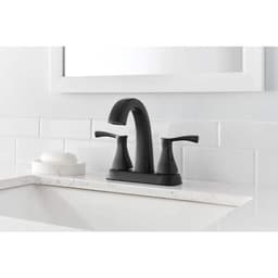 Glacier Bay Calandine 4 in. Centerset 2-Handle Bathroom Faucet with Drain Kit Included in Matte Black HDQF51A1153BL - nizputku8xuz0nxzjc3q@2x.jpg