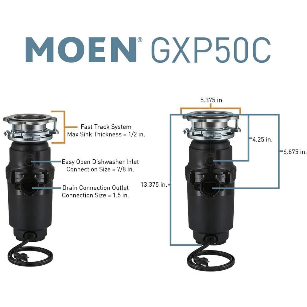Prep Series 1/2 HP Continuous Feed Garbage Disposal with Power Cord and Universal Mount - nlic20b7s8dpblgzcoc3@2x.jpg