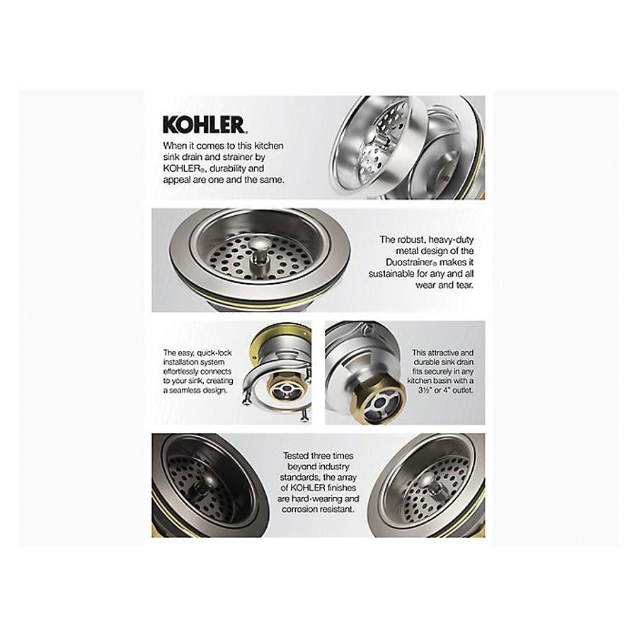 Sink Drain and Strainer With Tailpiece, Matte Black - nlkcpizvzz3cc3wxjwls@2x.jpg