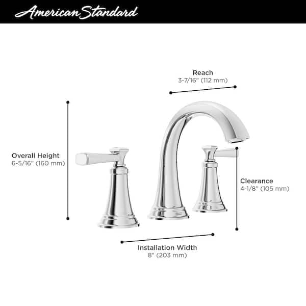American Standard Rumson 8 in. Widespread Double Handle Bathroom Faucet in Polished Chrome (2-Pack) Rumson2WideCH - nm6iej5itn2lrofcaufy@2x.jpg
