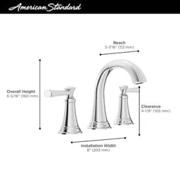 American Standard Rumson 8 in. Widespread Double Handle Bathroom Faucet in Polished Chrome (2-Pack) Rumson2WideCH - nm6iej5itn2lrofcaufy@2x.jpg