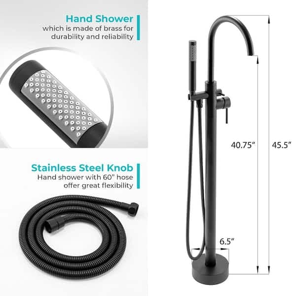 AKDY 1-Handle Freestanding Floor Mount Tub Faucet Bathtub Filler with Hand Shower in Matte Black TF0042 - nmfdx5vjmhdw5srxxvsx@2x.jpg